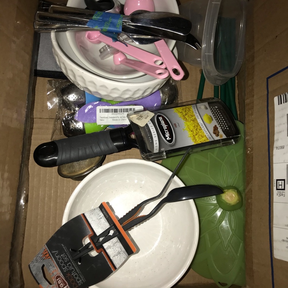 Box of household items